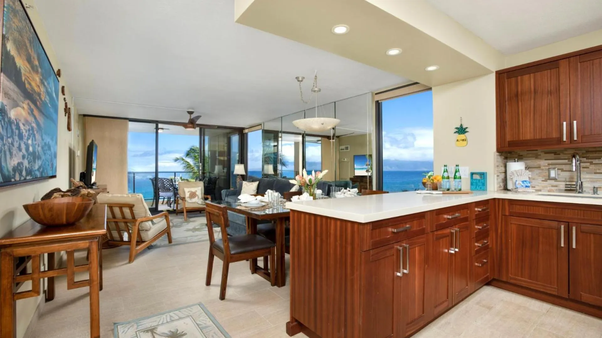 Kbm Resorts Free Car Mahana Oceanfront 2-Bedroom Condo With Beautiful Nightly Sunsets Mah-611 アパート